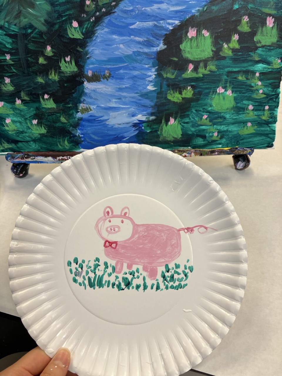 A playful painting in progress