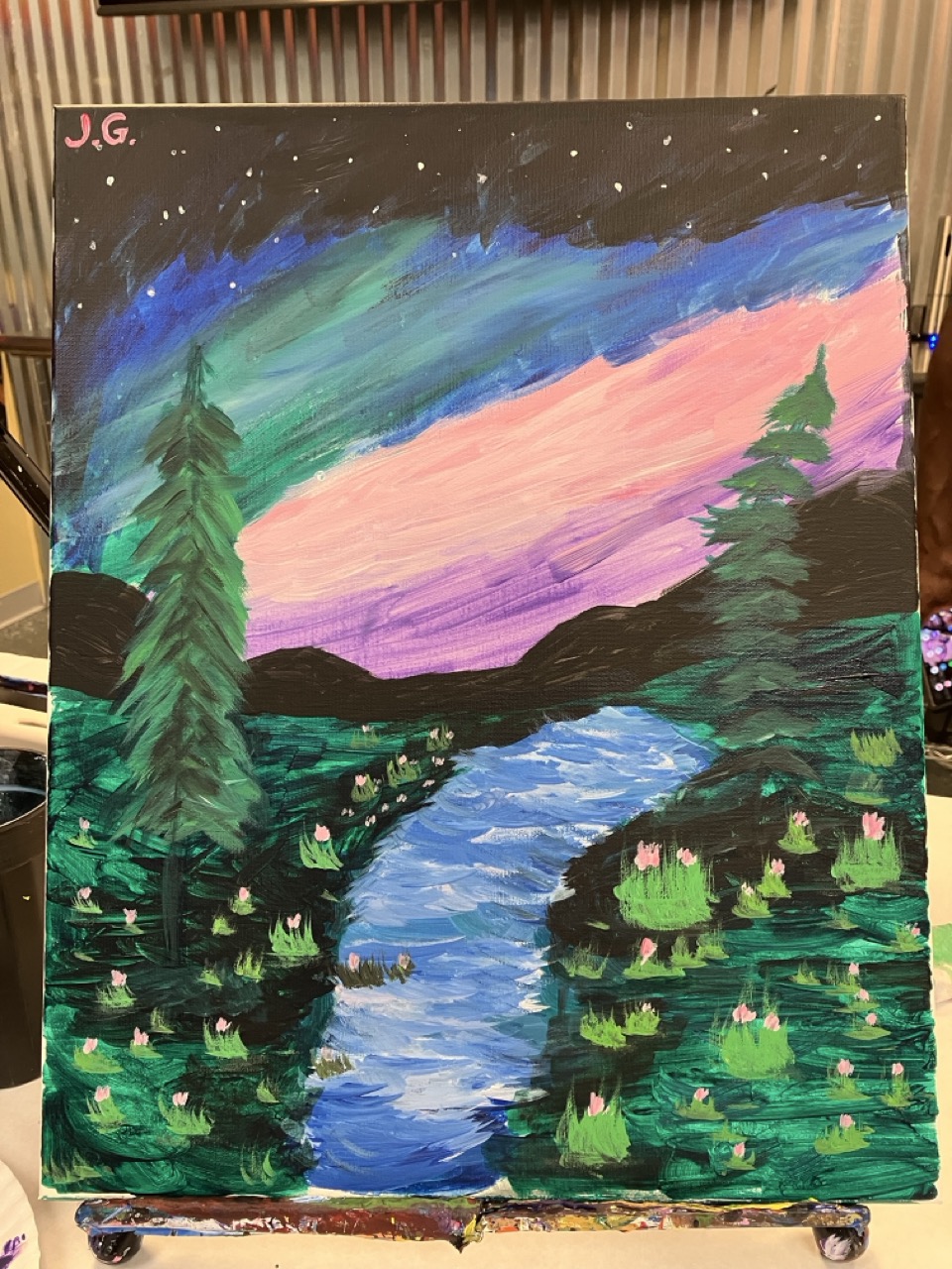 A landscape painted by Jiali